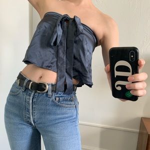 TROIS, Lima cropped strapless top!